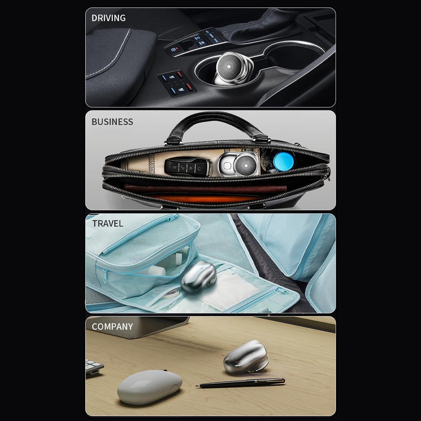Mini Afeitadora Eléctrica Portátil USB – Precisión y Comodidad en tu Bolsillo